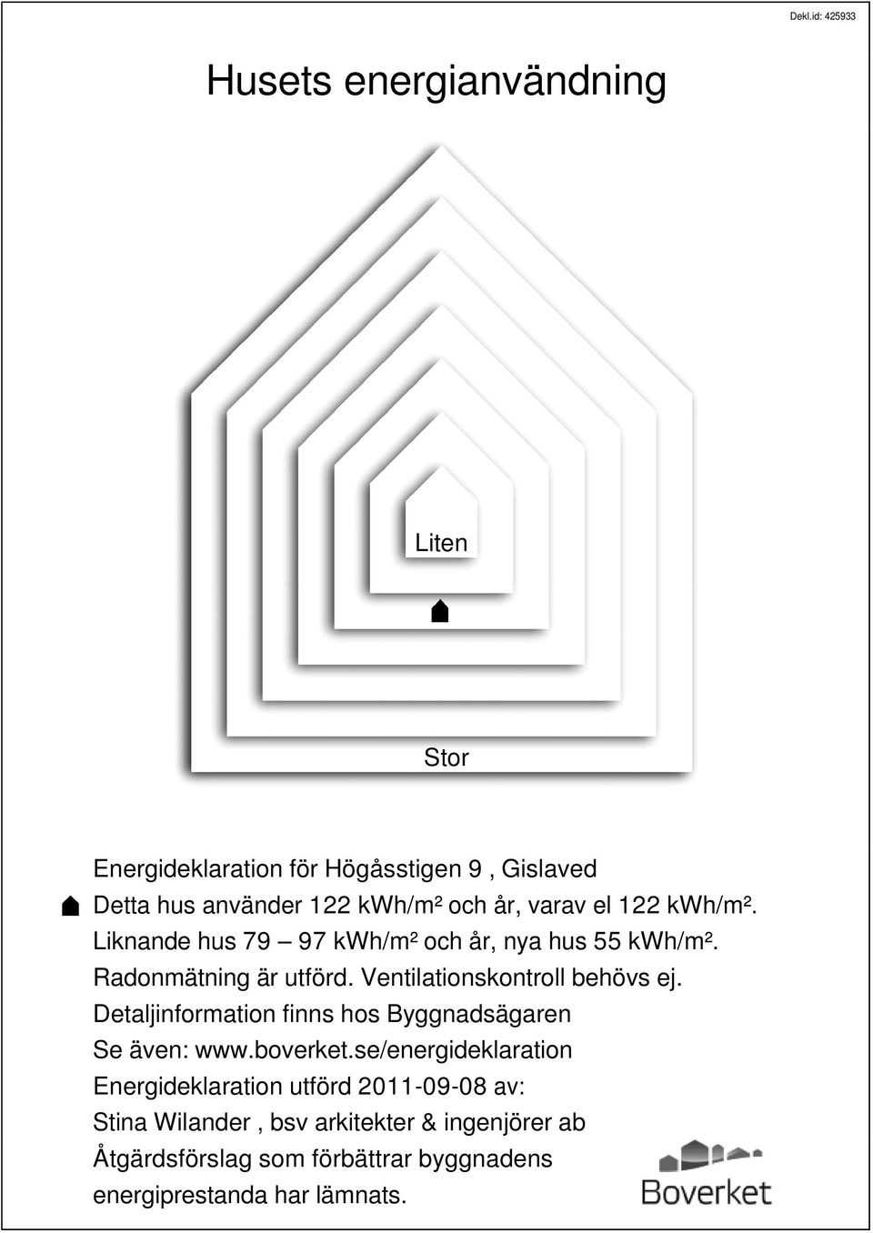 Ventilationskontroll behövs ej. Detaljinformation finns hos Byggnadsägaren Se även: www.boverket.