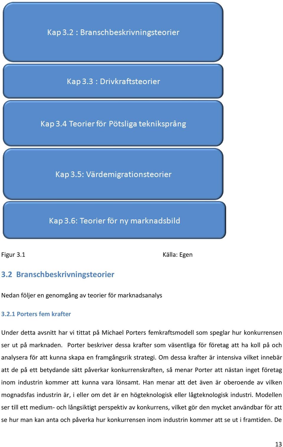 Om dessa krafter är intensiva vilket innebär att de på ett betydande sätt påverkar konkurrenskraften, så menar Porter att nästan inget företag inom industrin kommer att kunna vara lönsamt.