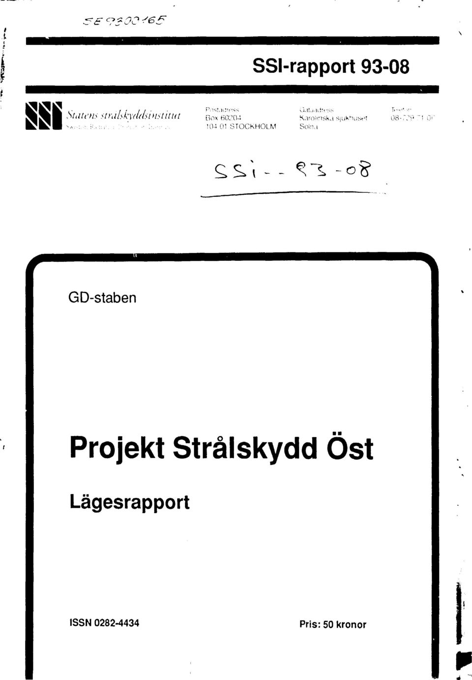 So;;ia Projekt Strålskydd Öst