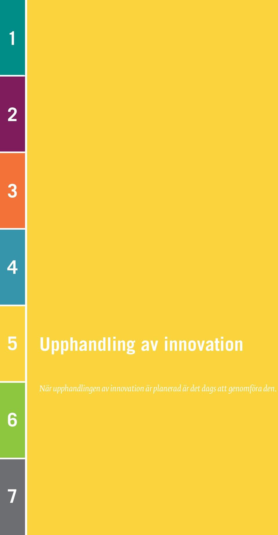 av innovation är planerad är