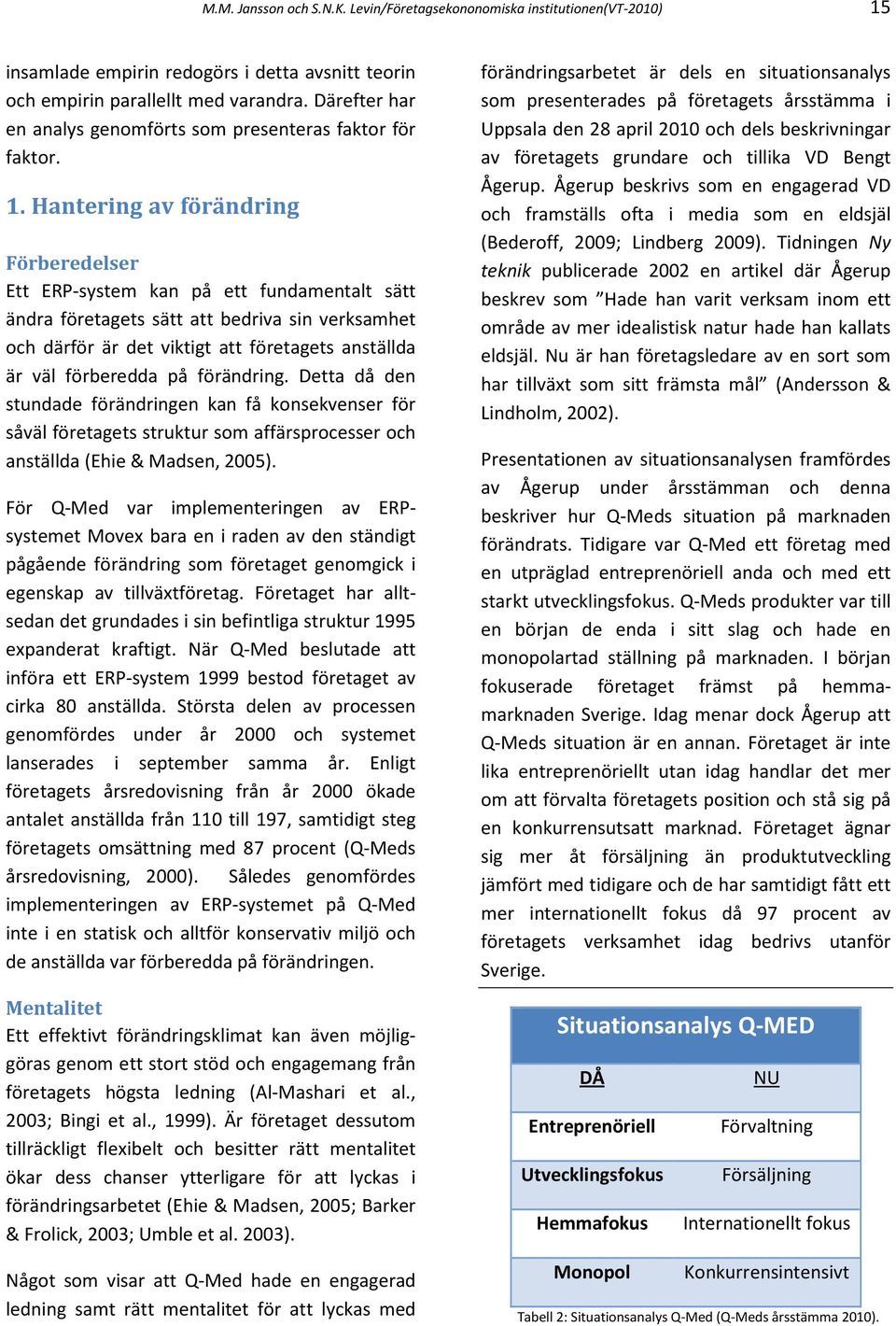 Förberedelser Ett ERP-system kan på ett fundamentalt sätt ändra företagets sätt att bedriva sin verksamhet och därför är det viktigt att företagets anställda är väl förberedda på förändring.