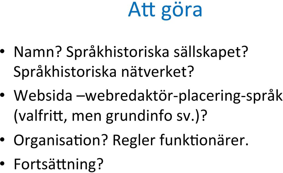 Websida webredaktör- placering- språk