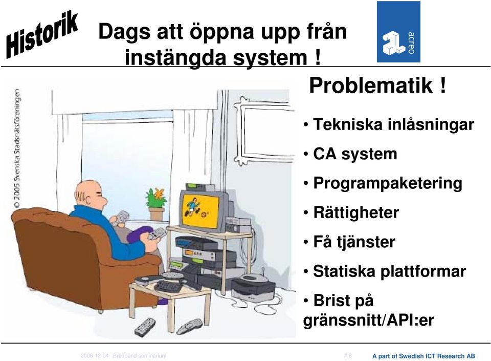 Få tjänster Statiska plattformar Brist på gränssnitt/api:er