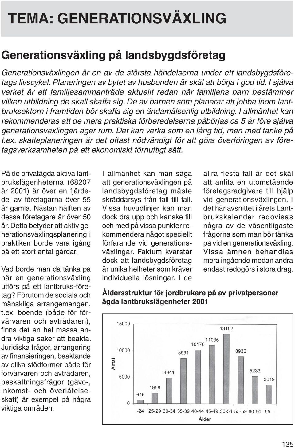 De av barnen som planerar att jobba inom lantbruksektorn i framtiden bör skaffa sig en ändamålsenlig utbildning.