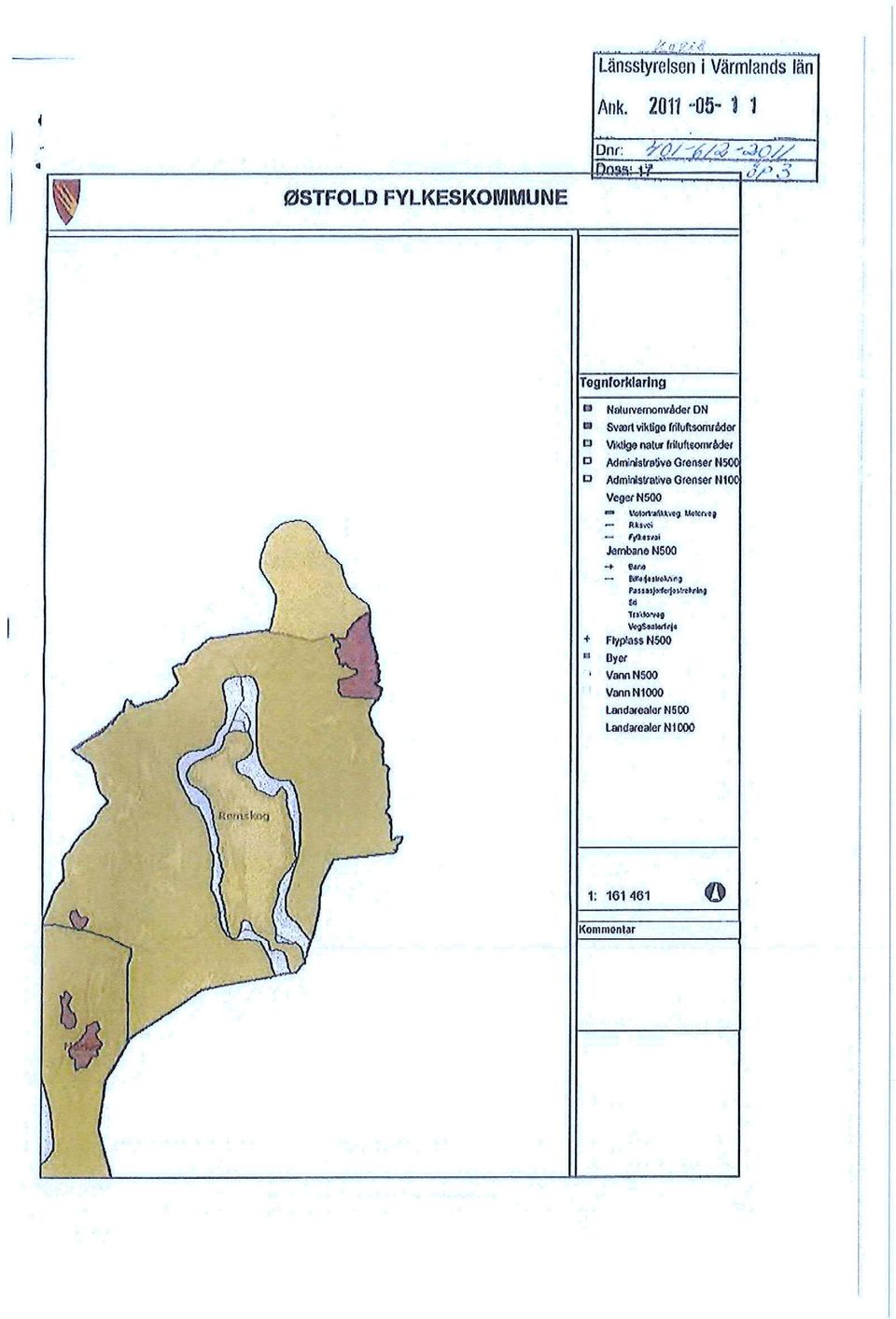 1 Togniorklaring Il Nate rvernområder DN Svald viktige friluftsområde( 1] Vktige natur fritutwomraler Addnistra5vo Genset