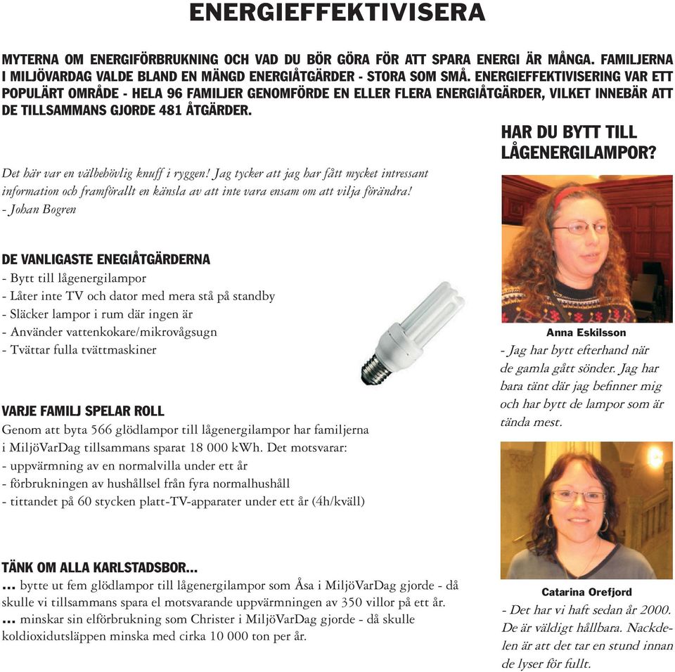 Det här var en välbehövlig knuff i ryggen! Jag tycker att jag har fått mycket intressant information och framförallt en känsla av att inte vara ensam om att vilja förändra!