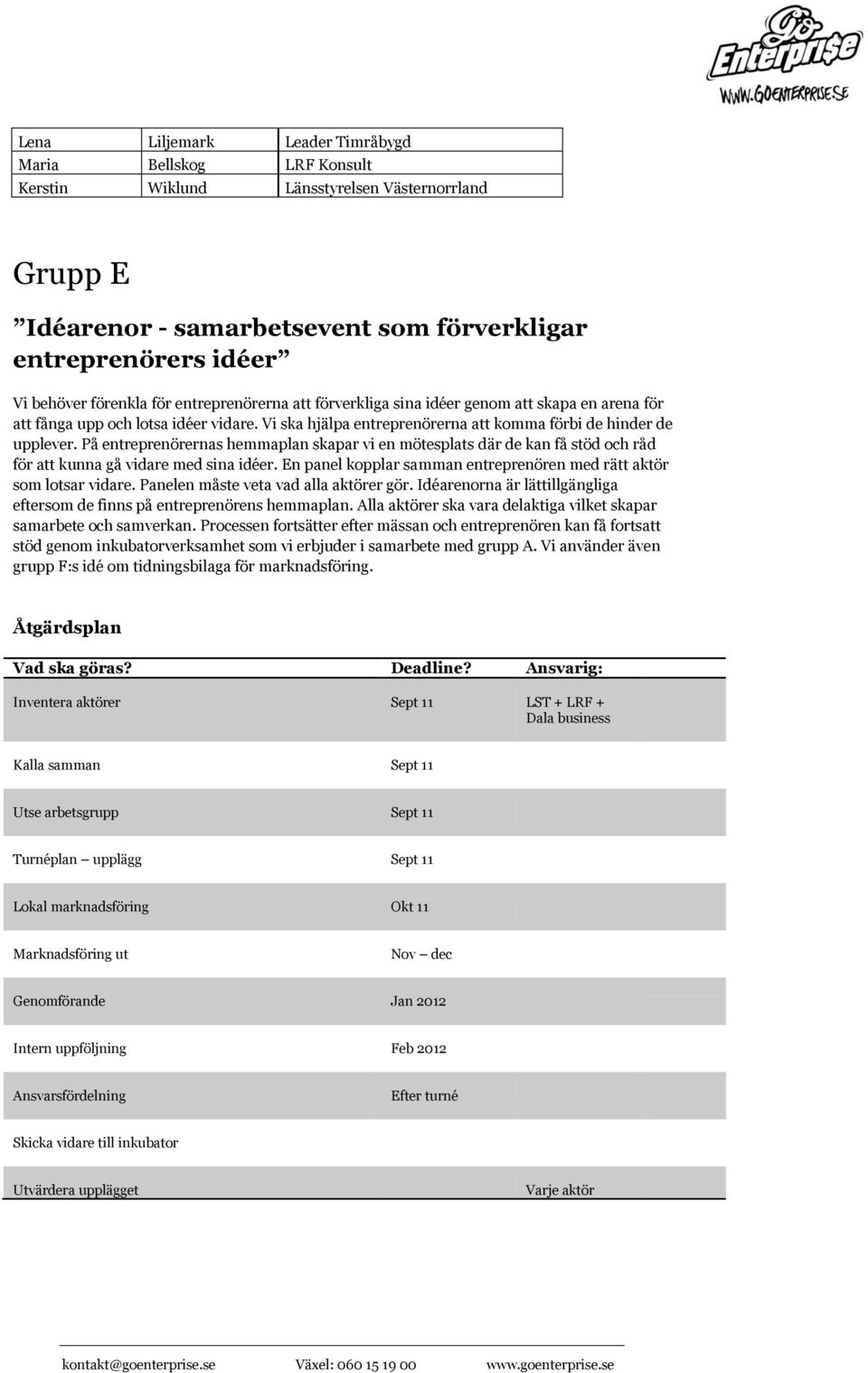 På entreprenörernas hemmaplan skapar vi en mötesplats där de kan få stöd och råd för att kunna gå vidare med sina idéer. En panel kopplar samman entreprenören med rätt aktör som lotsar vidare.