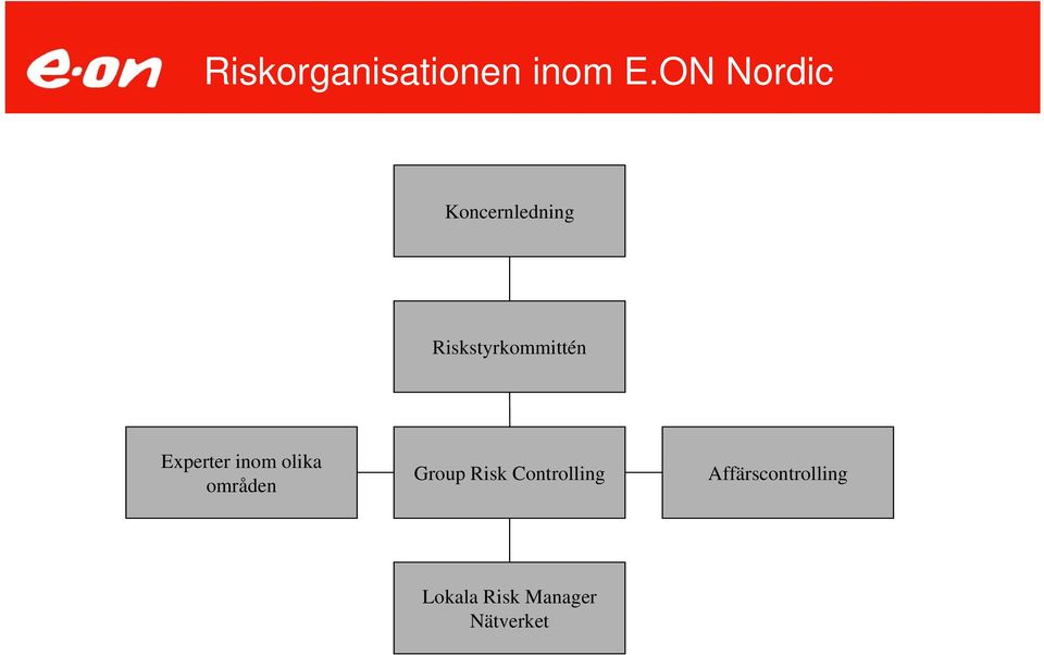 Riskstyrkommittén Experter inom olika