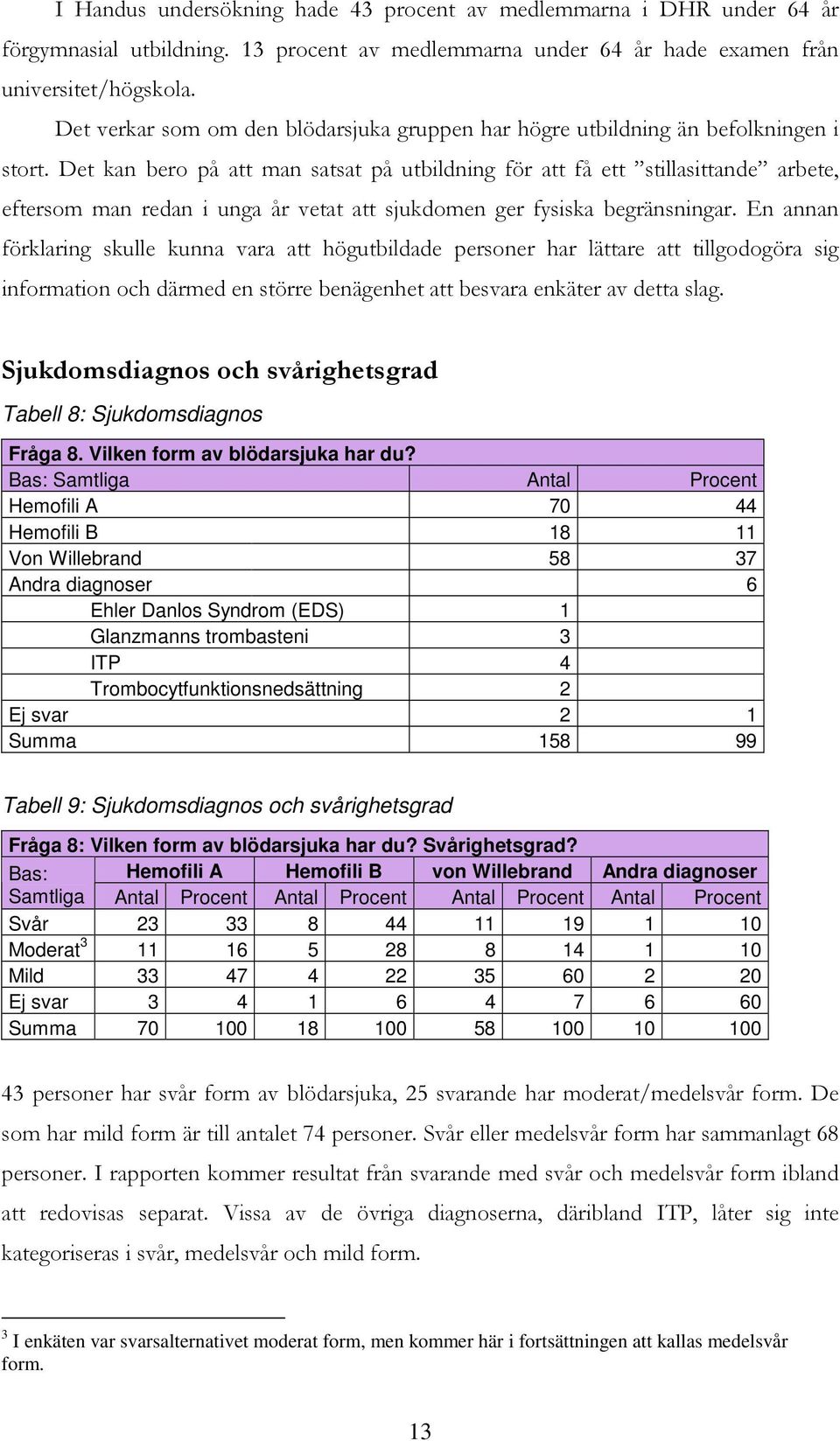 Det kan bero på att man satsat på utbildning för att få ett stillasittande arbete, eftersom man redan i unga år vetat att sjukdomen ger fysiska begränsningar.