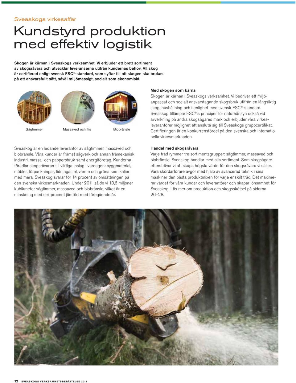 All skog är certifierad enligt svensk FSC -standard, som syftar till att skogen ska brukas på ett ansvarsfullt sätt, såväl miljömässigt, socialt som ekonomiskt.