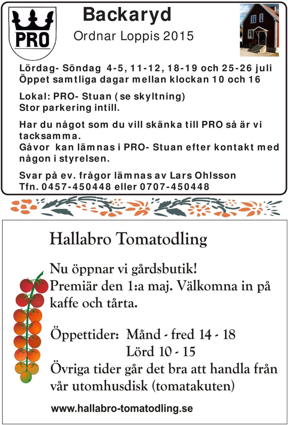 Har du något som du vill skänka till PRO så är vi tacksamma.