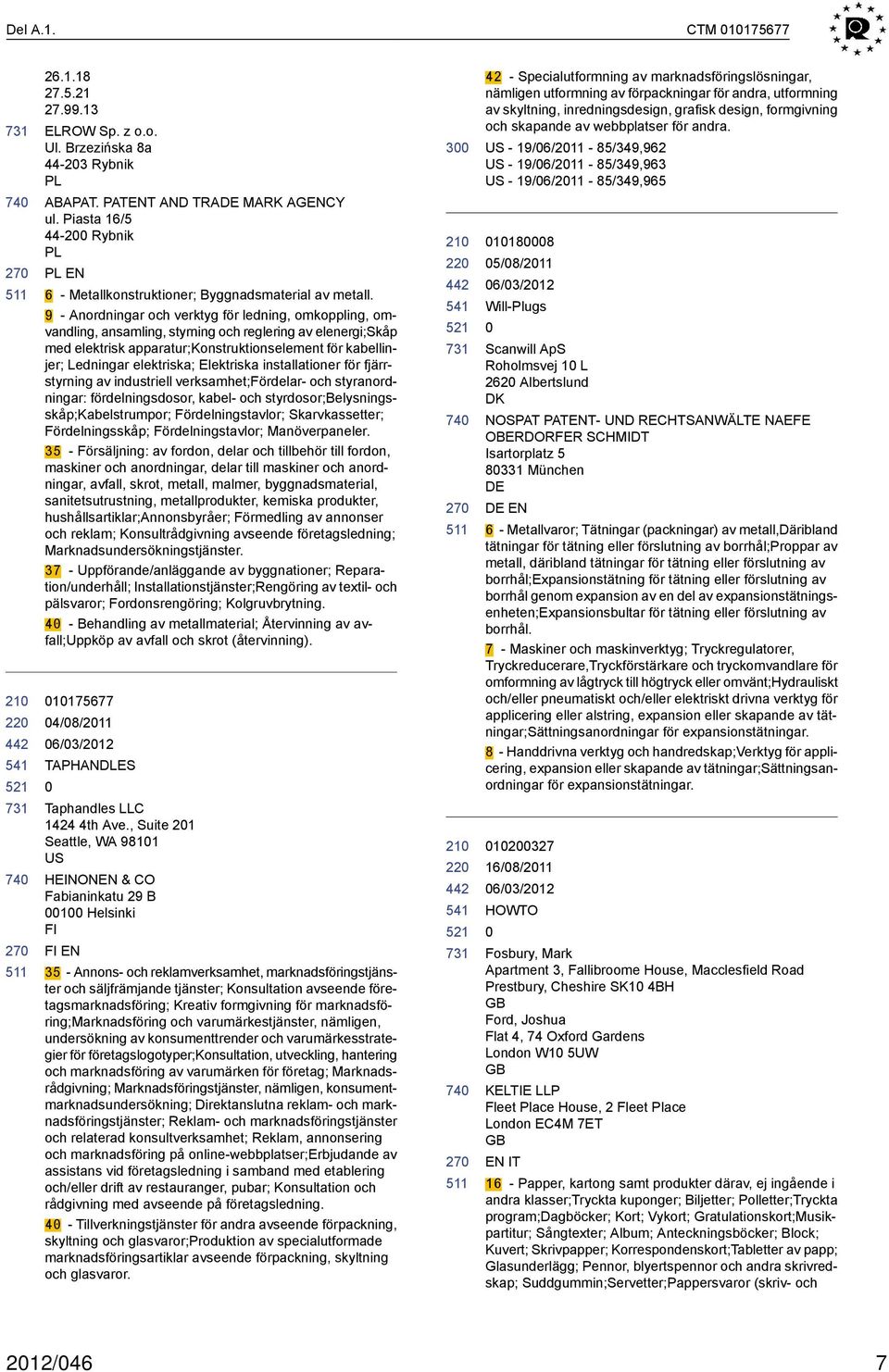 9 - Anordningar och verktyg för ledning, omkoppling, omvandling, ansamling, styrning och reglering av elenergi;skåp med elektrisk apparatur;konstruktionselement för kabellinjer; Ledningar elektriska;