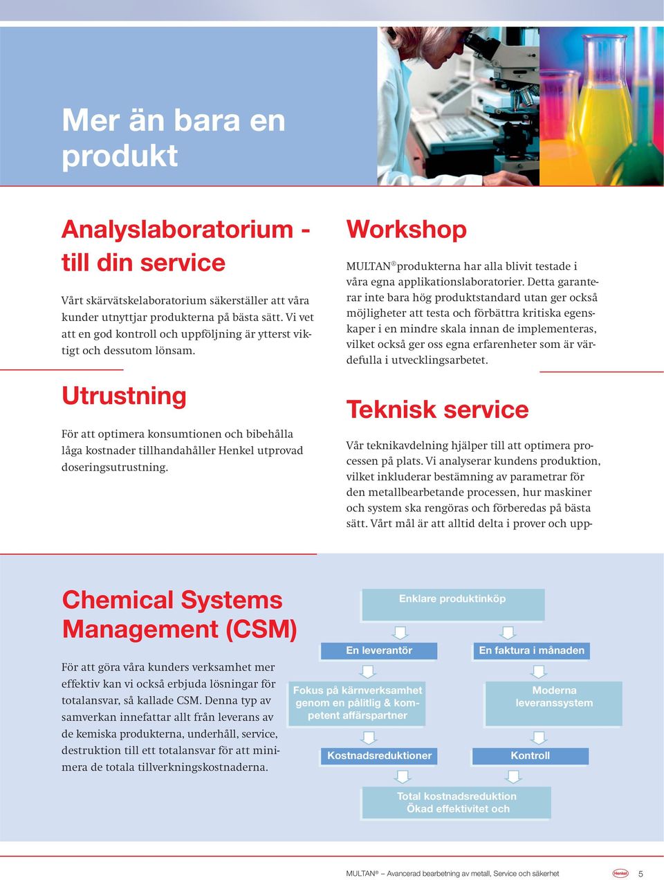 Utrustning För att optimera konsumtionen och bibehålla låga kostnader tillhandahåller Henkel utprovad doseringsutrustning.