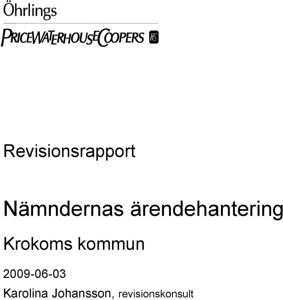 Krokoms kommun 2009-06-03