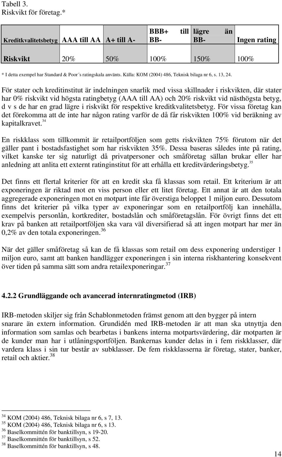 Källa: KOM (2004) 486, Teknisk bilaga nr 6, s. 13, 24.