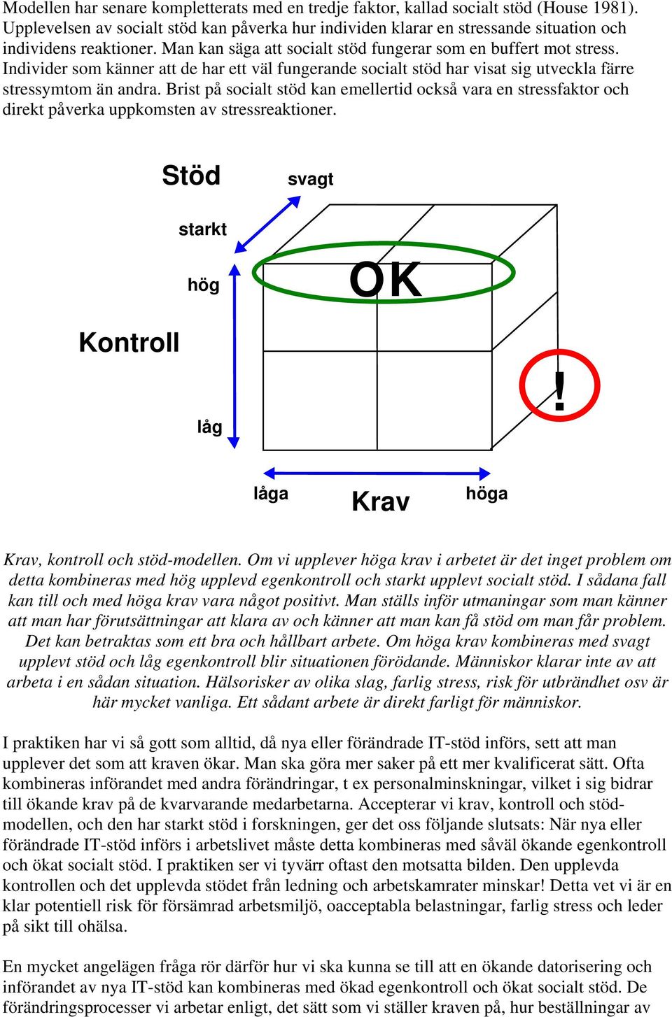 Individer som känner att de har ett väl fungerande socialt stöd har visat sig utveckla färre stressymtom än andra.