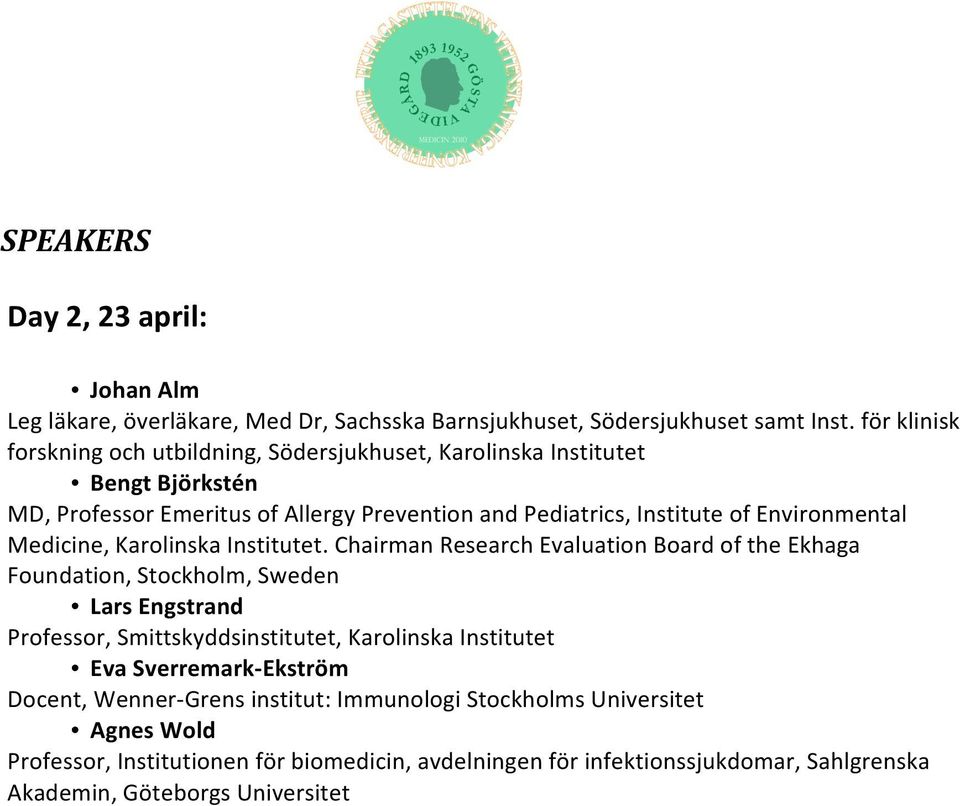 Environmental Medicine, Karolinska Institutet.