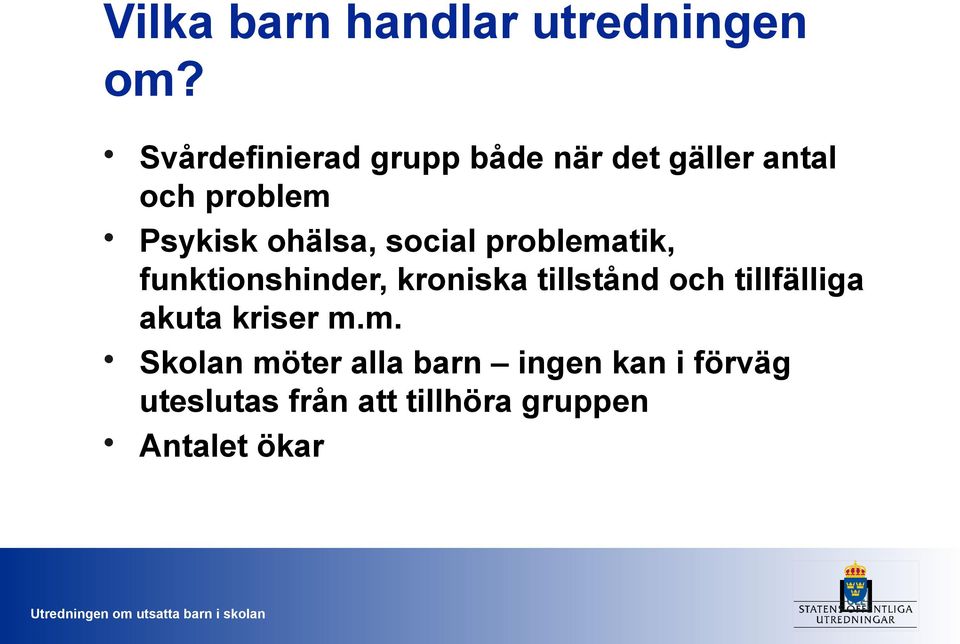 ohälsa, social problematik, funktionshinder, kroniska tillstånd och