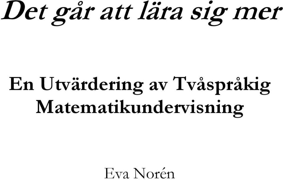 Tvåspråkig