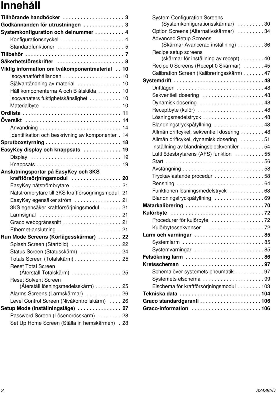 ................... 0 Självantändning av material............... 0 Håll komponenterna A och B åtskilda........ 0 Isocyanaters fuktighetskänslighet........... 0 Materialbyte........................... 0 Ordlista.