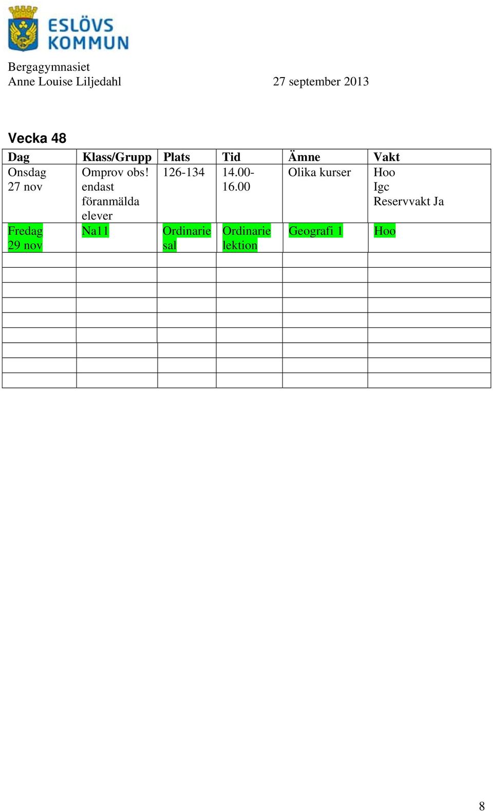 Geografi 1 Hoo