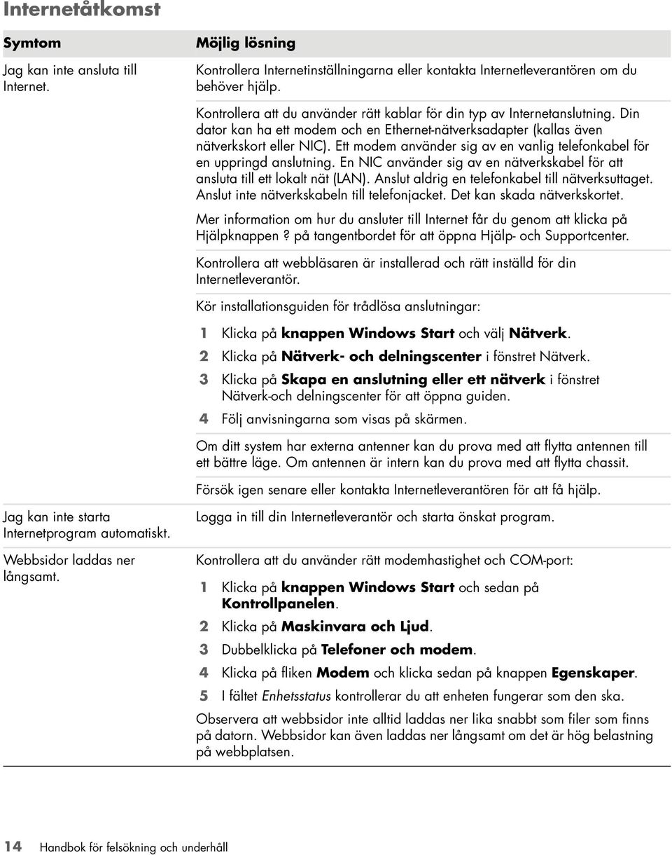 Ett modem använder sig av en vanlig telefonkabel för en uppringd anslutning. En NIC använder sig av en nätverkskabel för att ansluta till ett lokalt nät (LAN).