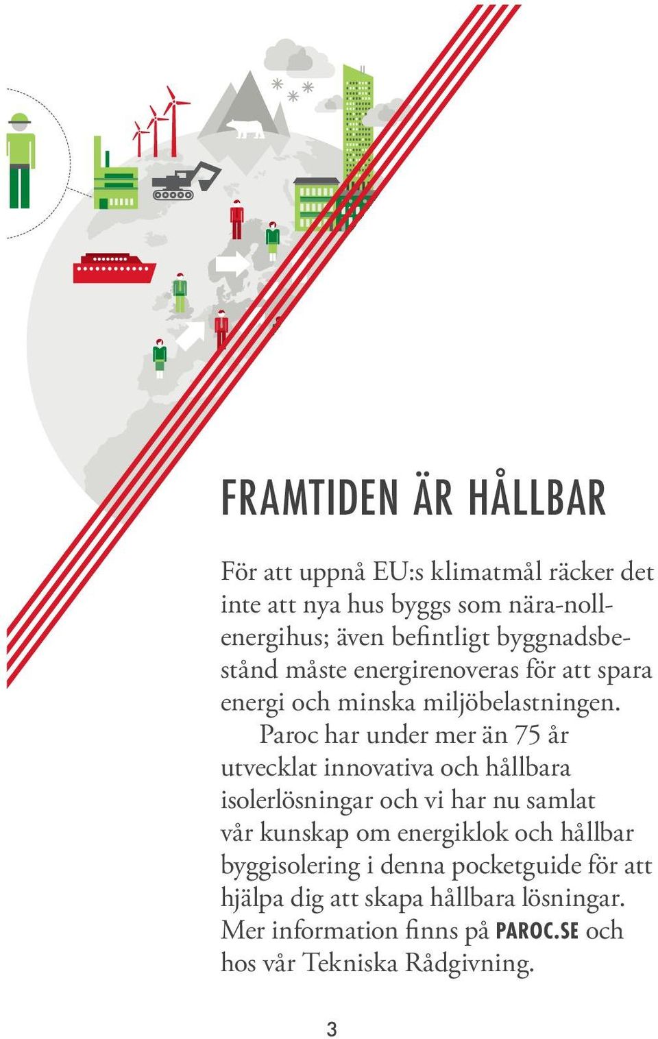 Paroc har under mer än 75 år utvecklat innovativa och hållbara isolerlösningar och vi har nu samlat vår kunskap om energiklok