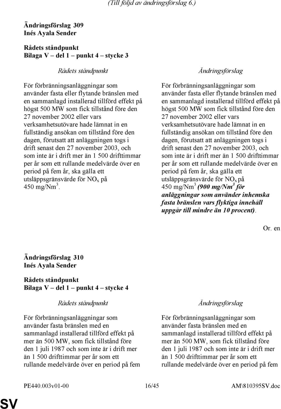 tillstånd före den 27 november 2002 eller vars verksamhetsutövare hade lämnat in en fullständig ansökan om tillstånd före den dagen, förutsatt att anläggningen togs i drift senast den 27 november