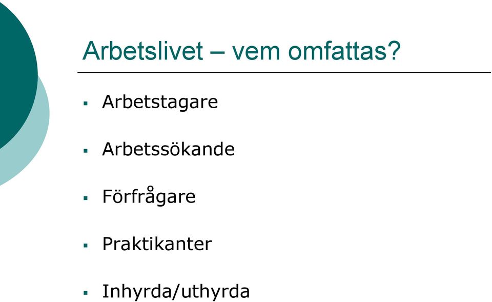 Arbetstagare