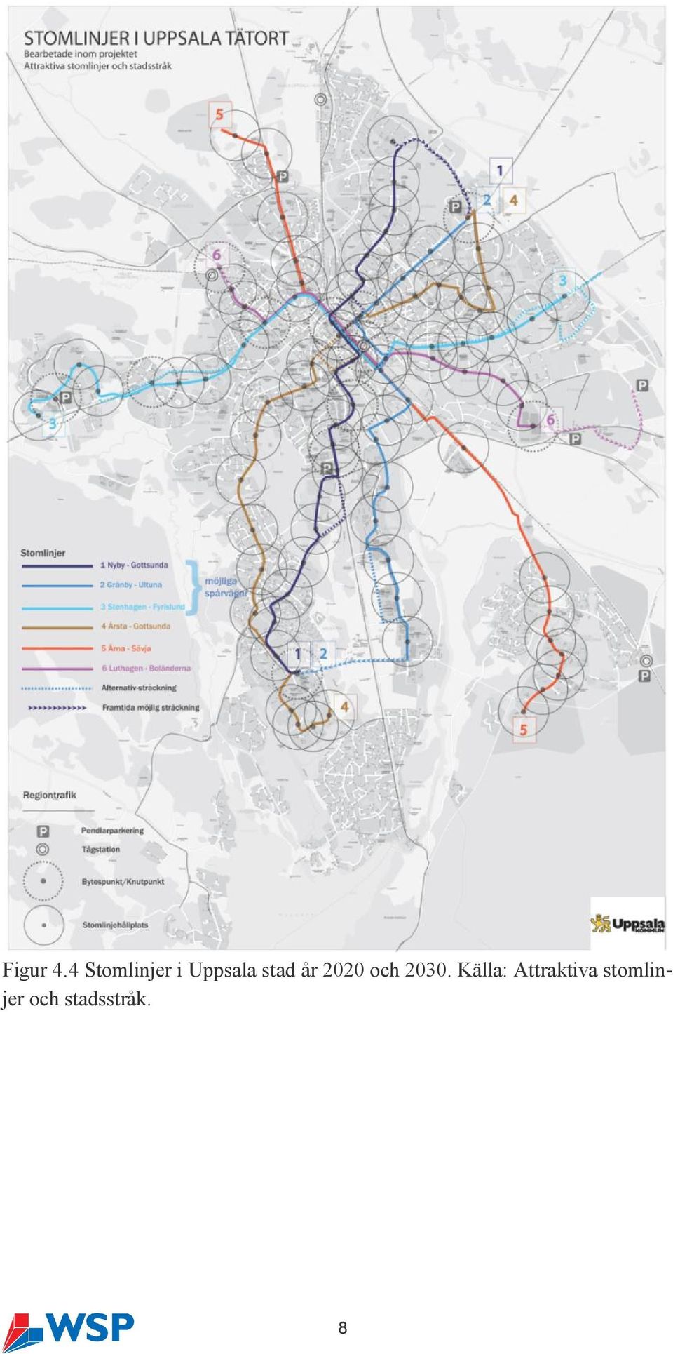 stad år 2020 och 2030.