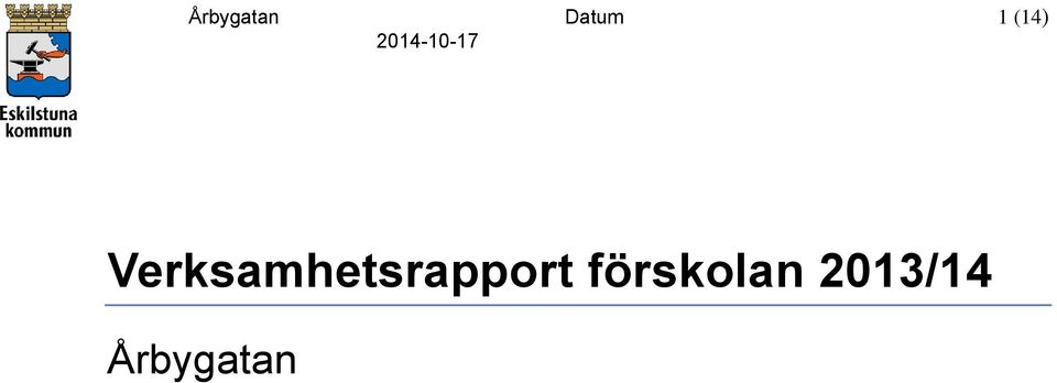 Verksamhetsrapport