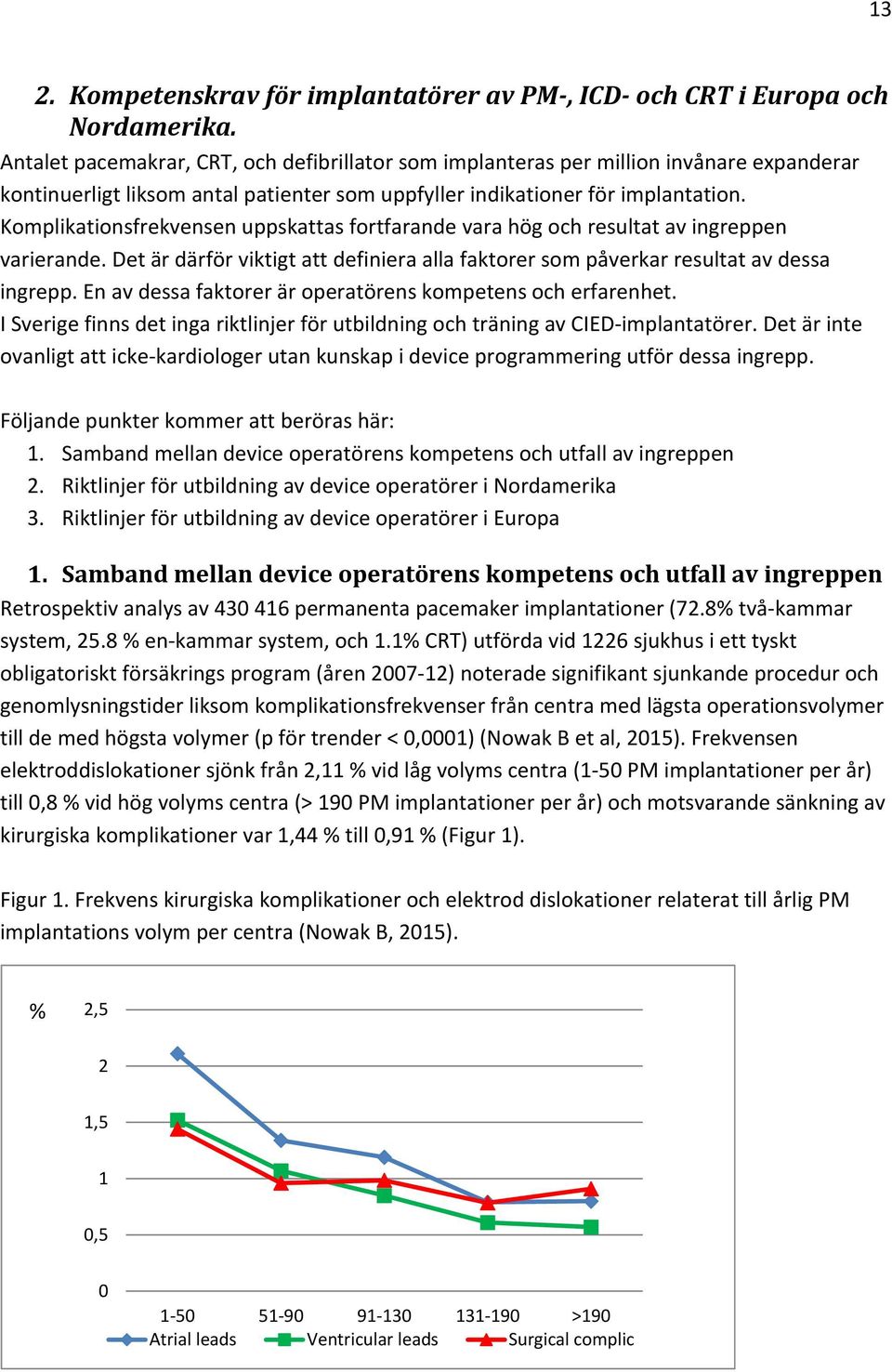 Komplikationsfrekvensen uppskattas fortfarande vara hög och resultat av ingreppen varierande. Det är därför viktigt att definiera alla faktorer som påverkar resultat av dessa ingrepp.