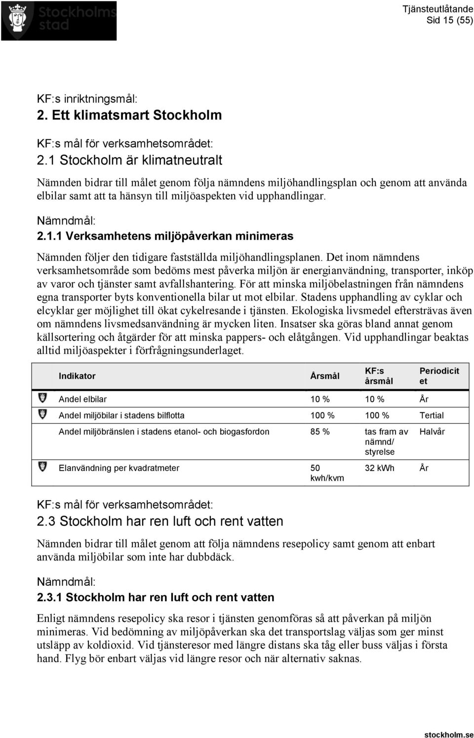 Det inom nämndens verksamhetsområde som bedöms mest påverka miljön är energianvändning, transporter, inköp av varor och tjänster samt avfallshantering.