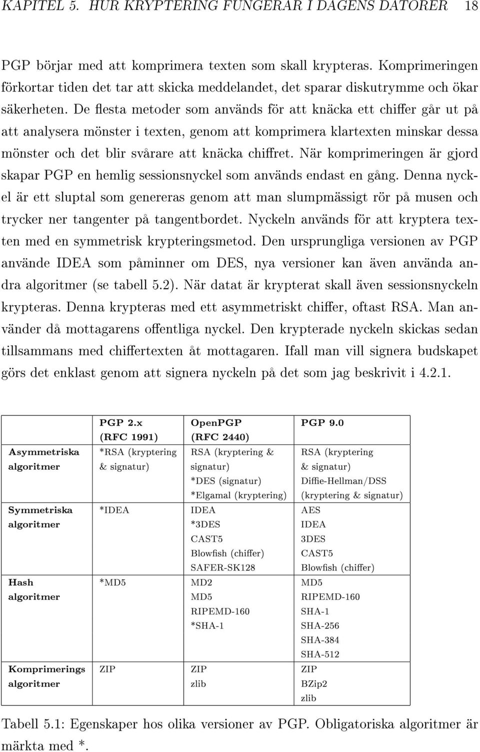 De esta metoder som används för att knäcka ett chier går ut på att analysera mönster i texten, genom att komprimera klartexten minskar dessa mönster och det blir svårare att knäcka chiret.