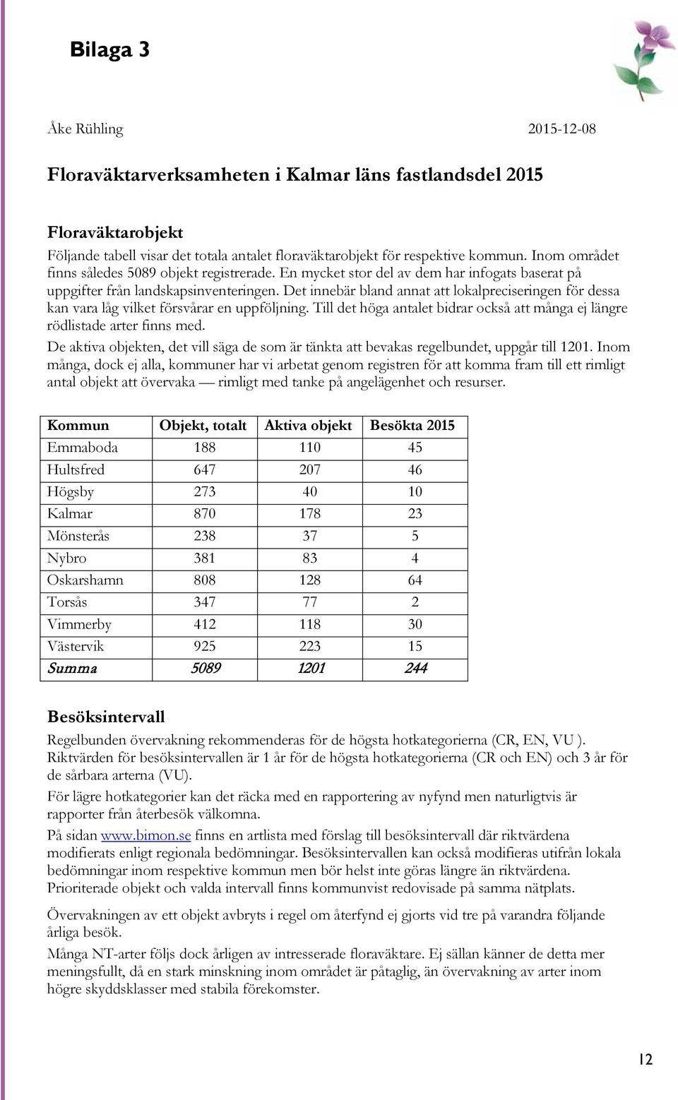 Det innebär bland annat att lokalpreciseringen för dessa kan vara låg vilket försvårar en uppföljning. Till det höga antalet bidrar också att många ej längre rödlistade arter finns med.