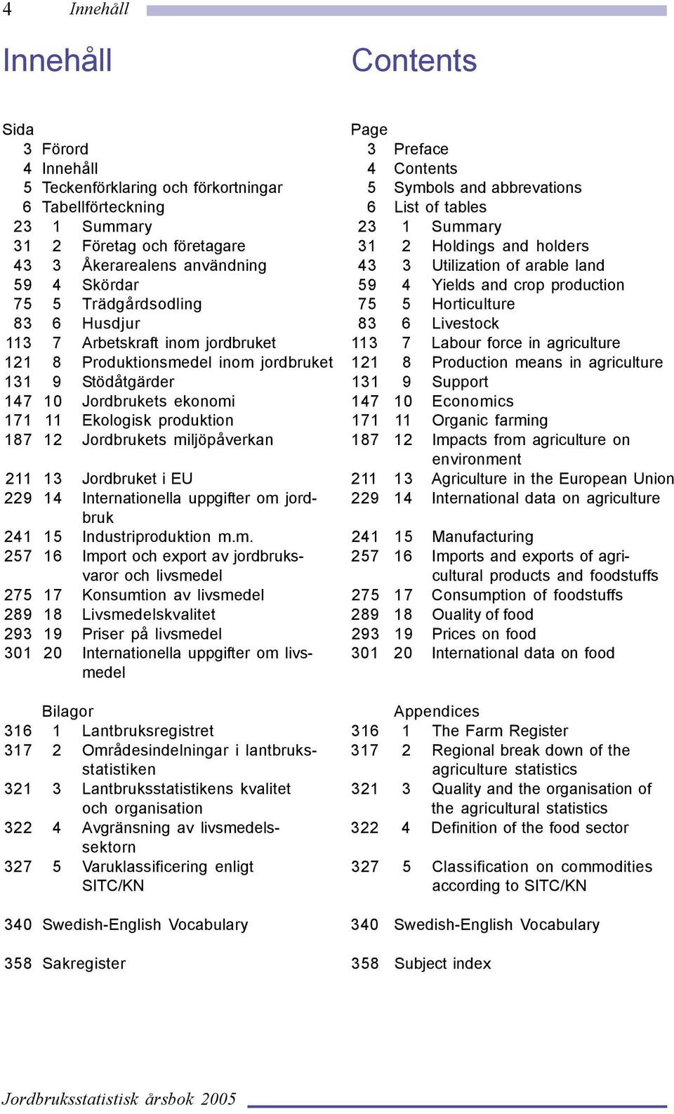 Horticulture 83 6 Husdjur 83 6 Livestock 113 7 Arbetskraft inom jordbruket 113 7 Labour force in agriculture 121 8 Produktionsmedel inom jordbruket 121 8 Production means in agriculture 131 9