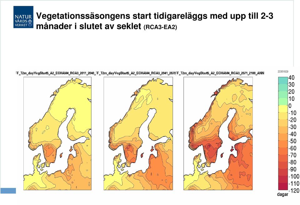 månader i slutet av seklet