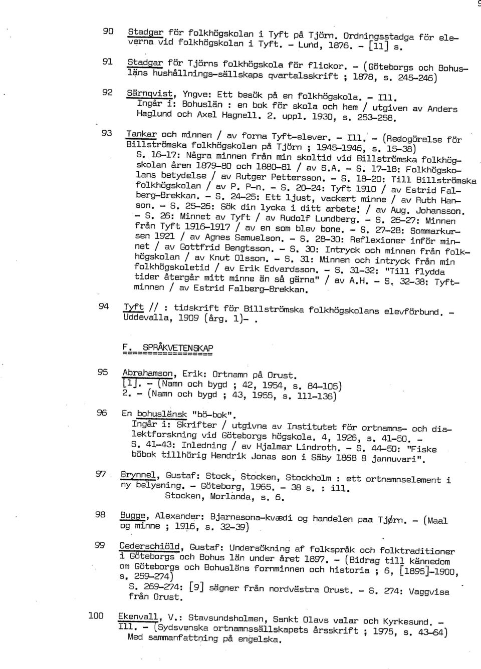 Ingår i: Bohuslän : en bok för skola och hem / utgiven av Anders Haglund och Axel Hagnell. 2. uppl. 1930, s. 253.258. 93 Tankar och minnen / av forna Tyftelever. 111.