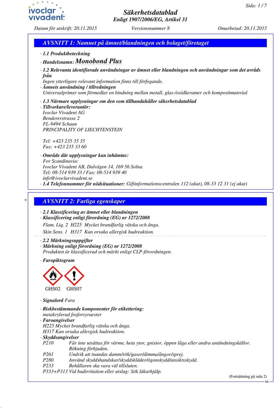 glas-/oxidkeramer och kompositmaterial 1.