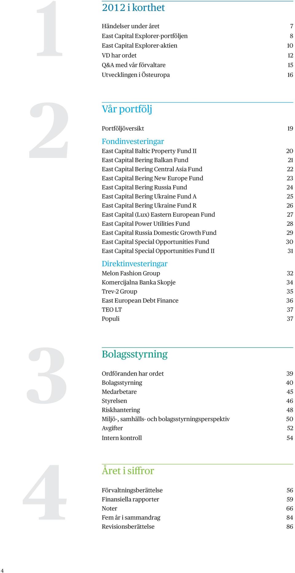 Capital Bering Russia Fund 24 East Capital Bering Ukraine Fund A 25 East Capital Bering Ukraine Fund R 26 East Capital (Lux) Eastern European Fund 27 East Capital Power Utilities Fund 28 East Capital