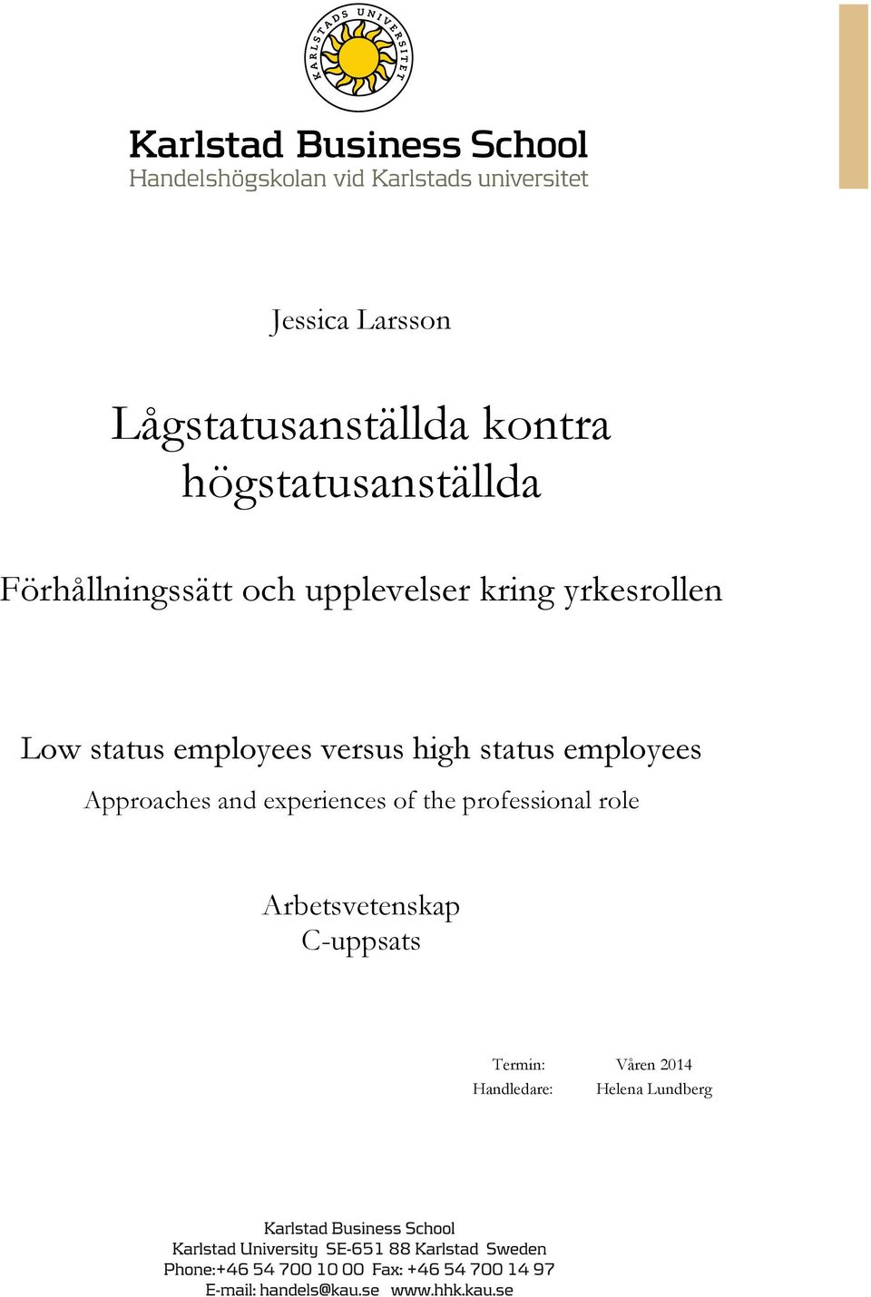 versus high status employees Approaches and experiences of the