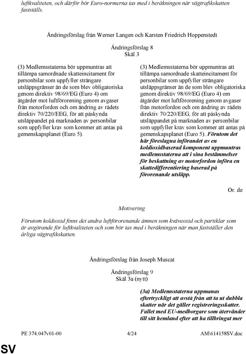 strängare utsläppsgränser än de som blev obligatoriska genom direktiv 98/69/EG (Euro 4) om åtgärder mot luftförorening genom avgaser från motorfordon och om ändring av rådets direktiv 70/220/EEG, för