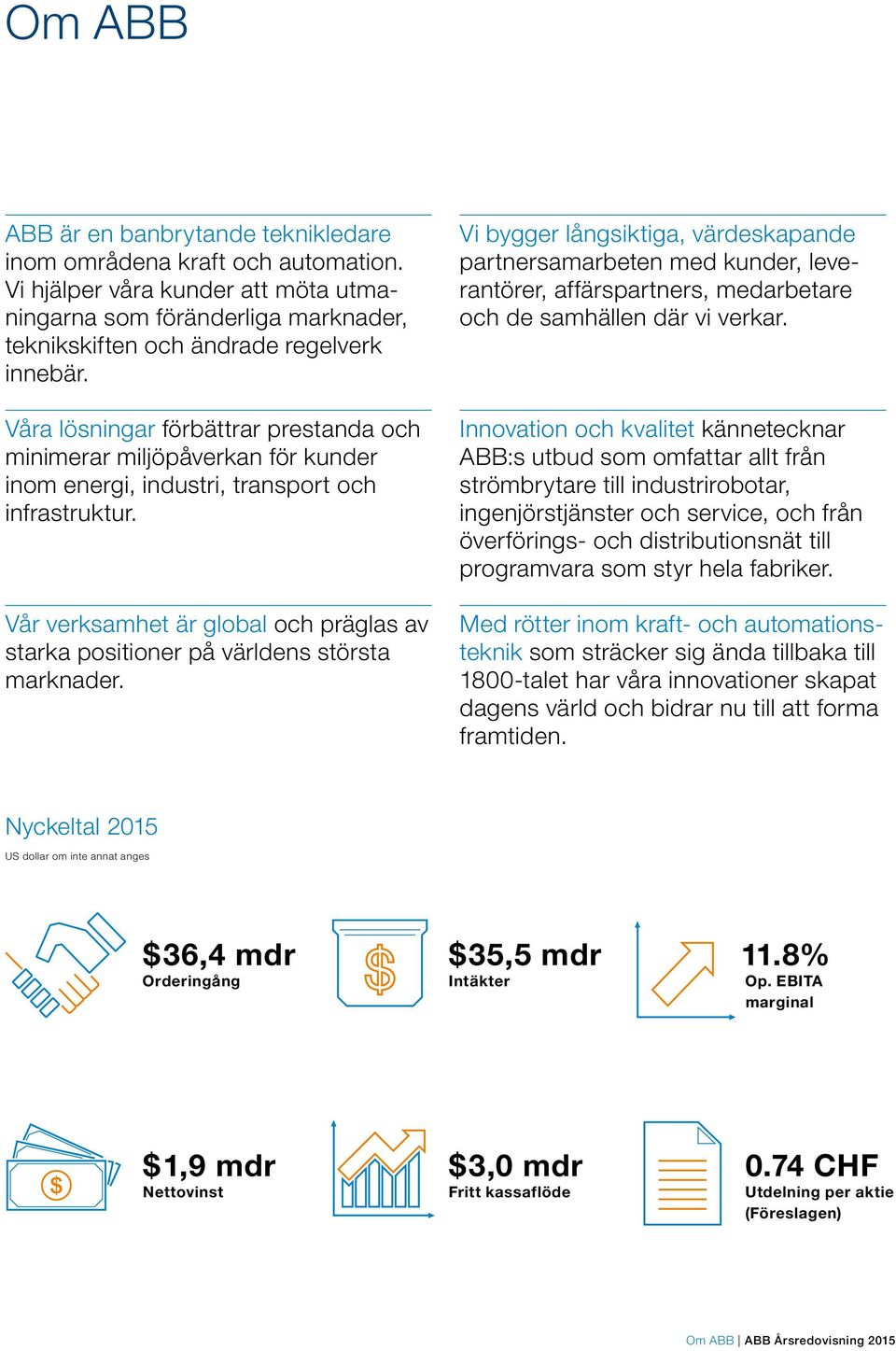 Vår verksamhet är global och präglas av starka positioner på världens största marknader.