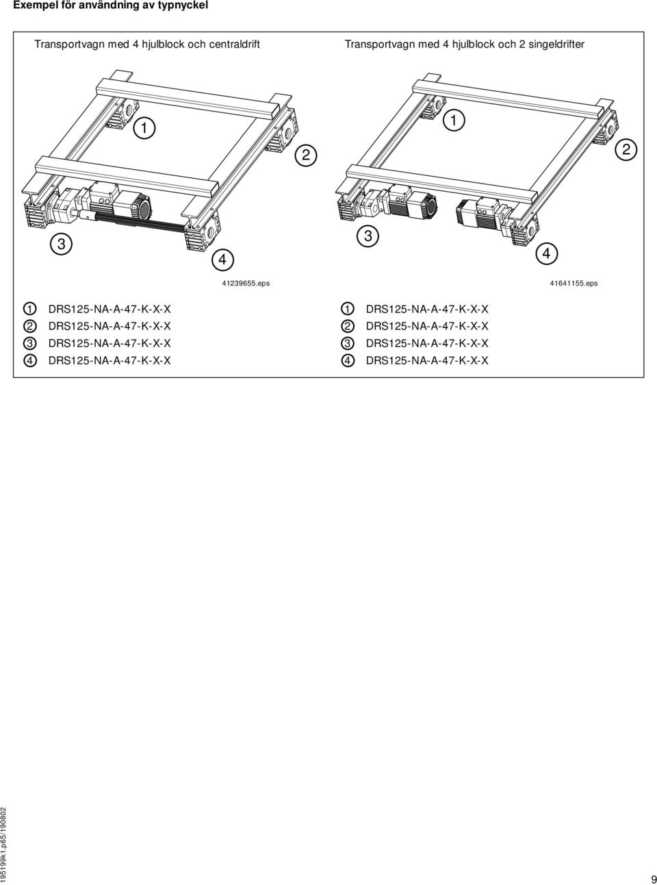 eps 1 DRS125-NA-A-47-K-X-X 2 DRS125-NA-A-47-K-X-X 1 DRS125-NA-A-47-K-X-X 2