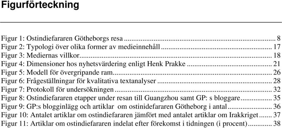 .. 28 Figur 7: Protokoll för undersökningen... 32 Figur 8: Ostindiefararen etapper under resan till Guangzhou samt GP: s bloggare.