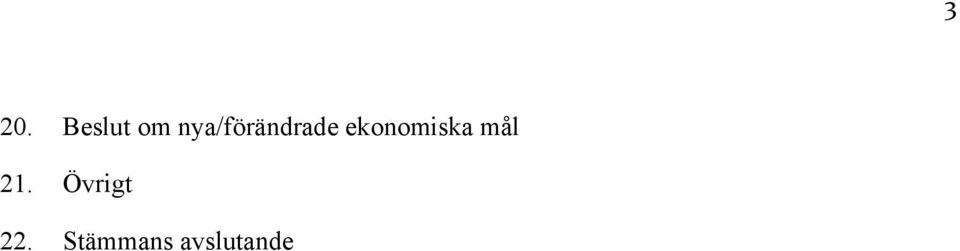 ekonomiska mål 21.