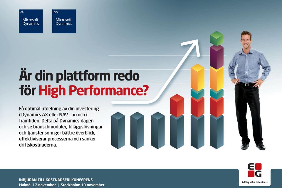Delta på Dynamics-dagen och se branschmoduler, tilläggslösningar och tjänster som ger