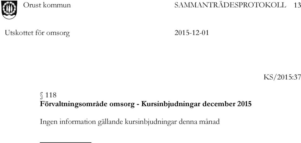 Kursinbjudningar december 2015