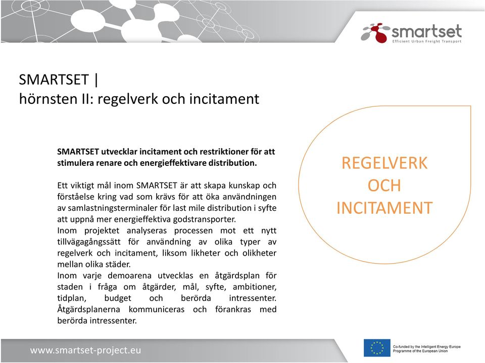 energieffektiva godstransporter.