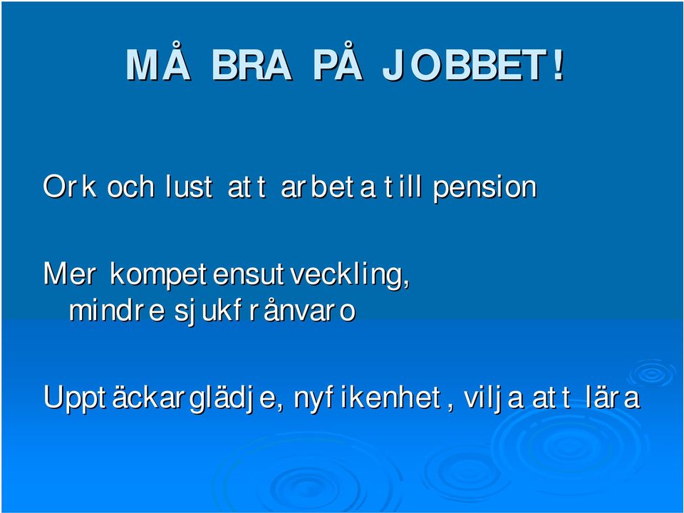 pension Mer kompetensutveckling,